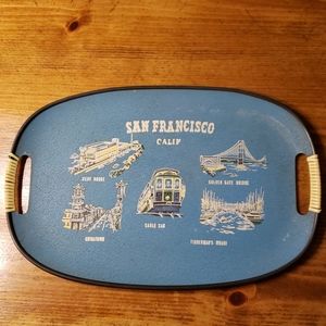 Antique souvenir tray San Francisco California